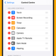The Control Center options are up to you.